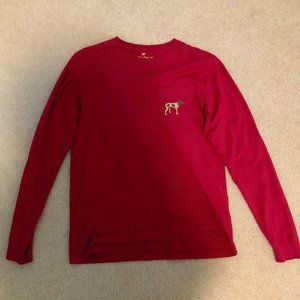 Dark Red Southern Point Co. Long Sleeve Shirt
